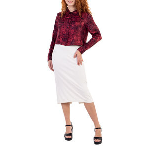 Blender Blouse Women size S Dark Red